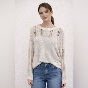 American Eagle Women's Cream Sweater
